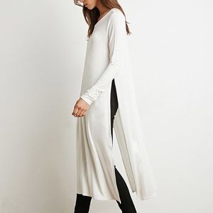 Longline side slit top NWOT